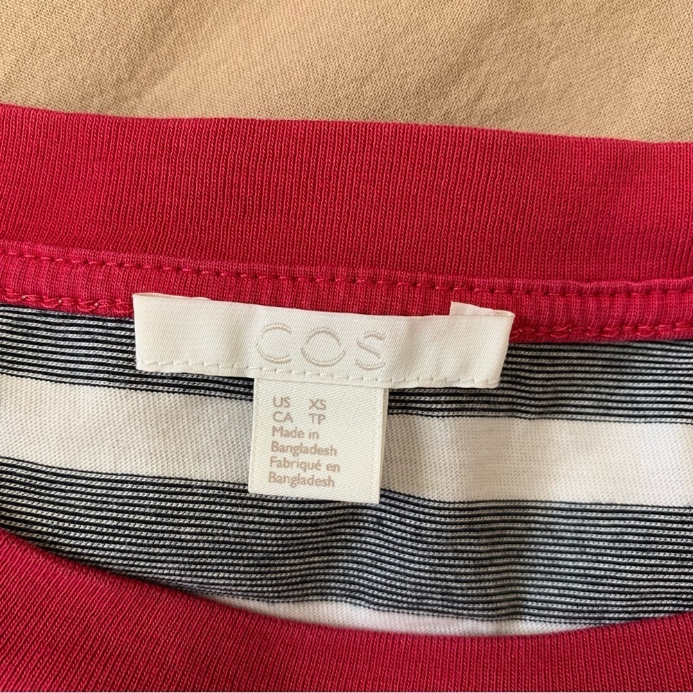 COS 100% Cotton Striped Tee - Picture 5 of 10